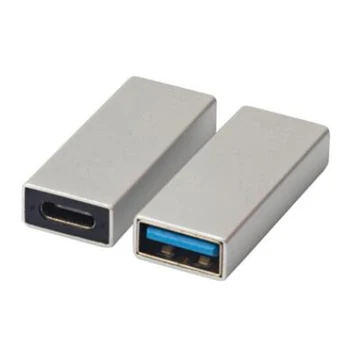 Sidabro USB C Tipo moterų uosto į USB 3.0 female lizdas konverteris USB-C USB3.0 jungtis duomenų sinchronizavimo įkrovimo adapteris