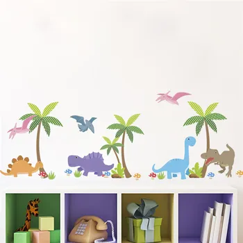 Sienų Lipdukai 3d Dinozaurai, Vaikų Kambario, Miegamojo Namų Puošybai Juros Periodo Gyvūnų Freskos Meno 