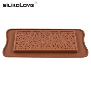 SILIKOLOVE Kavos Pupelės Silikono Šokolado Pelėsių Tortas, Saldainiai Pelėsių Kepimo 3D Sausainiai, Slapukus 