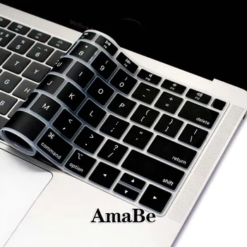 Silikonas Švelnus Vandeniui MUMS Nešiojamojo kompiuterio Klaviatūra Dangtelis Apple Macbook 2018 Naujų Air 13 inch (A1932) Klaviaturos