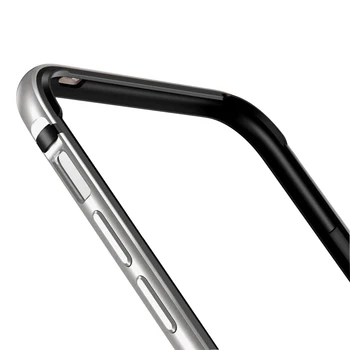Silikono Aliuminio Bamperis Atveju IPhone, 11 Pro Max XS Max XR X 7 8 Plius 7Plus Atveju Kieto Metalo Rėmas Minkšta Guma Padengti Fundas