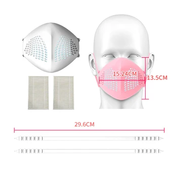 Silikono Kaukes Filtro Elementas Replacment Saugos Veidą Padengti Shield Kvėpuojantis Kvėpavimo Lauko Filtras Masque Mascarillas