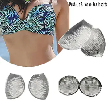 Silikono klijais liemenėlių moterų plaukimo kostiumas įdėklai Lady bikini push up Pamuštas moteriškas apatinis Trikotažas spenelių apimti Artimieji Priedai