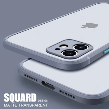 Silikono Prabanga Atveju iPhone, 11 Pro Max Atveju iPhone 12 Pro Max 7 8 Plus X Case Shell Fotoaparatas Objektyvo Dangtelis