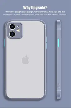 Silikono Prabanga Atveju iPhone, 11 Pro Max Atveju iPhone 12 Pro Max 7 8 Plus X Case Shell Fotoaparatas Objektyvo Dangtelis