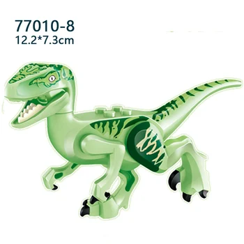 Skaidrios šviesos Blokai Dinozaurų Pasaulyje, Tyrannosaurus Modelius, Žaislus Vaikams Gimtadienio Dovana Suderinama Gyvūnų Blokuoti