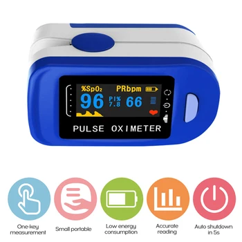 Skaitmeninis Piršto Pulse Oximeter OLED Ekranas Kraujo Deguonies Jutiklio Matavimo Skaitiklis Namų Sporto De Dedo Oximeter su dėžute