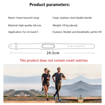 Smart Apyrankė Xiaomi MiBand 5 Dirželis Sporto Silikono Žiūrėti Riešo Juostos Xiaomi Mi Juosta 5 Correa Smart Juosta Priedai