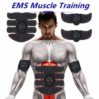Smart EMS Raumenų Mokymo Pavarų Fitneso Elektros Kūno Formos Namų Treneris ABS Pilvo, Rankos Raumenų Stimuliatorius Mokymo Diržo Massag