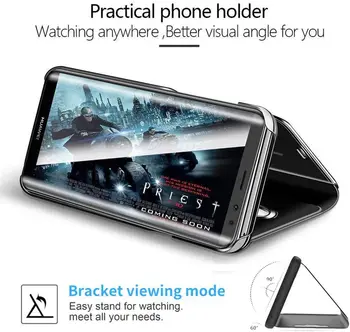 Smart Veidrodis Apversti Telefoną Atveju Xiaomi Redmi 9 Pastaba 9S Pro Max Mi10 Lite 10 Pastaba K30 Pro10X 5G Poco F2 X2 8 8T 8A CC9 Pro K20