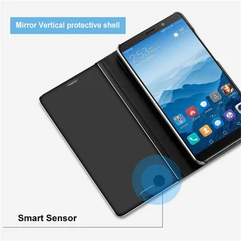 Smart Veidrodis, Flip Case For Samsung Galaxy A10 A20 E A30 A40 A50 A60 A70 A80 A90 5G M10 M20 M30 A30 S A40s Odinis dėklas Fundas