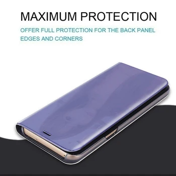 Smart Veidrodis, Flip Case for Samsung Galaxy Note A50 A51 A70 A71 20 10 9 8 S10 S9 S8 S20 Plius A31 A40 A10 A20 A30 Padengti Rubisafe Coque