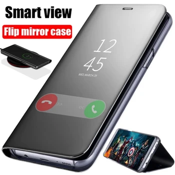 Smart Veidrodis, Flip Telefono dėklas, Skirtas Samsung Galaxy Note, 20 Ultra S20 S21 Plius FE 5G A12 A02S A42 A52 M51 M31S Padengti Fundas