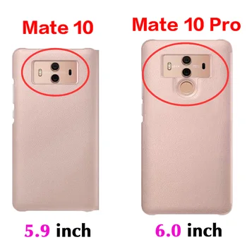 Smart View Atveju, Huawei Mate 10 Pro Mate10pro Magnetinio atsparus smūgiams gaubtas Huawei Mate10 Pro 10pro Apversti Odinis Telefono dėklas