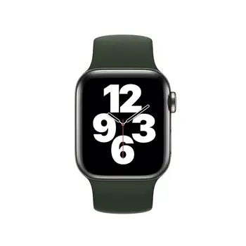 Solo Linijos Silikono Dirželis Apple Žiūrėti 6 Juostos 44MM 40MM Sporto Elastinga Watchband Braceletfor Iwatch Serijos 6 5 4 SE 38 42 40MM