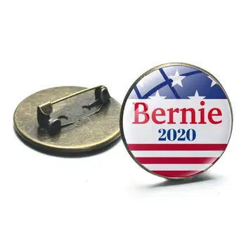 SONGDA Naujas Bidė 2020 Sagė Apykaklės Pin Joe Bidenas Bernie Sanders Emblemos Prezidento Rinkimų Rėmėjai Metalo Smeigtukai Mygtuką Papuošalai