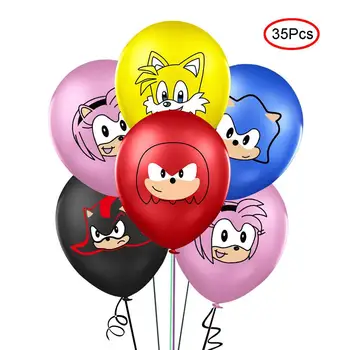 Sonic Lateksiniai Balionai Ežys Superhero Žaidimas Gerbėjai Ballon Laimingas Brithday Apdailos Vaikams Žaislas Reikmenys kūdikių Globos showe