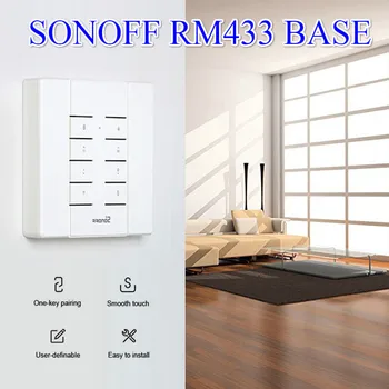 Sonoff RM433 Nuotolinio 8 Mygtuką, RF Nuotolinio Valdymo Bazė yra Viena Pagrindinių Porą Lengva Įdiegti Dirba su 433Mhz Sonoff Smart Home Jungikliai