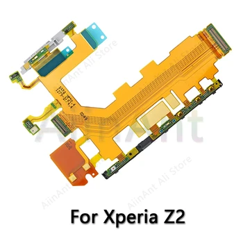 Sony Xperia Z Z1 Z2 Z3 Z4 Z5 Kompaktiškas Premium Plius Originalus Power Flex Tūris Pusėje Mygtukas Mygtukas Mikrofonas Juostelė Flex Kabelis