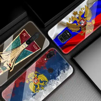 Sovietų Sąjunga, TSRS Grunge Flag Atvejais Xiaomi Redmi Pastaba 9S 9 8 8T 8A 7 9A 9C Mi A3 9T CC9 CC9E Poco X2 Pro 8Lite Stiklo danga