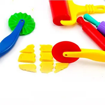 Spalva Žaisti Tešlos Modelis Priemonė, Žaislų, Kūrybinės 3D Plastilino Įrankiai Playdough Nustatyti, Molinių Liejimo formų Deluxe Rinkinys, Mokymasis ir Švietimas Žaislai