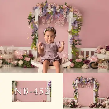 Spalvinga Gėlės Fotografijos Fonas Naujagimio Nuotrauka Fone Vaiko Gimtadienio Reklama Baby Shower Photo Booth