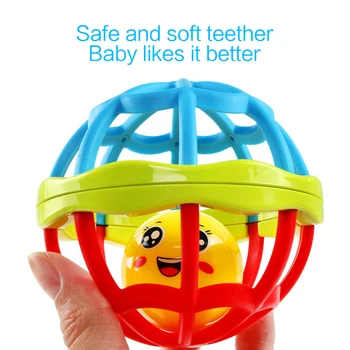 Spalvinga minkšta Kamuolys, Žaislai Vertus Bell Barška Sukurti Žaislai Touch Bite Sugauti Vertus Oball Kamuolį vaiko Mokymosi geriausi žaislai, dovanos