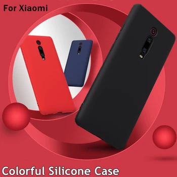 Spalvinga TPU Case For Xiaomi Mi 9T 10T 10 Pastaba Pro 9 8 A2 Lite A1 A3 Minkštas Silikoninis Dangtelis Atveju Poco X3 NFC M3 F2 M2 Pro F1 X2