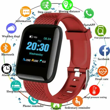 Sporto Smart Pora Laikrodžiai Nešiojami Vandeniui Pedometer Bluetooth Širdies ritmo Miego Stebėjimo Vaikams, Vyrams Ir Moterims Žiūrėti