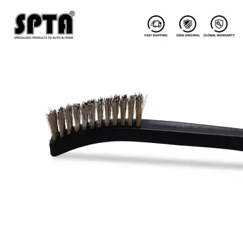SPTA 3 pc Mini Dvivietis-end Laidais Blizginimo Šepetys Mini Nerūdijančio Plieno Rūdžių Šepetys Valymo, Poliravimo Išsamiai Metalo Šepečiu
