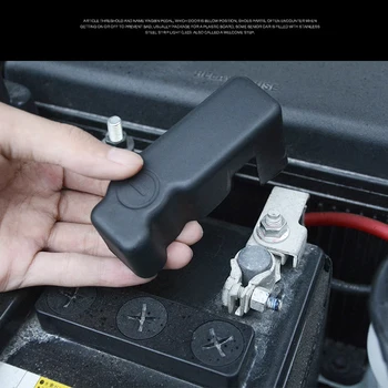 SRXTZM Automobilių Baterijos Anodo Apsauga Apima Neigiamo Elektrodo Raštas Toyota Land Cruiser Prado FJ 150 Priedai 2010-18