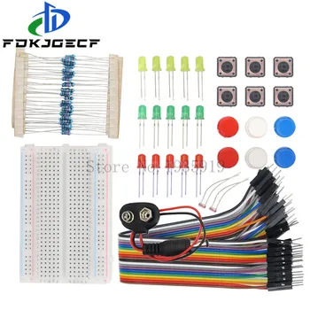 Starter kit 13 1 komplektas new Starter Kit mini Breadboard LED jumper wire mygtuką arduino Compatile su UNO R3