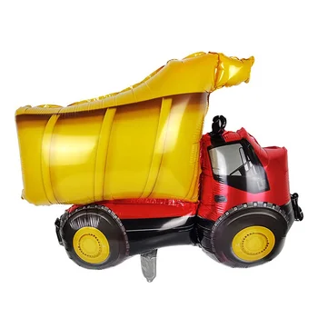 Statybos Traktoriaus Temą Ekskavatorių Pripučiami Balionai Sunkvežimis Transporto Baneriai Baby Shower Vaikų Berniukų Gimtadienio Prekes