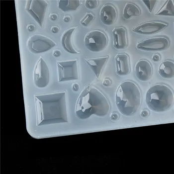 Stačiakampis Cabochon Silicio Sieniniai Klojiniai Dėl Epoksidinės Dervos kristalų 43 Modelius Pelėsių Priėmimo Papuošalai, įrankiai Meno Priėmimo 