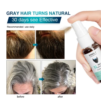 Stebuklinga Vaistažolių Išgydyti Balta Plaukų priežiūros Purškalas 20ML Gynimo Keisti Balta Juoda Plaukais Su Juoda visam Laikui, 30 Dienų Natūraliai