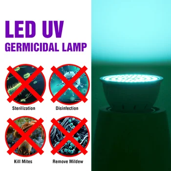 Sterilizer uv-C Šviesos Lemputės LED E27 Baktericidinė Lempa 220V LED Ozono Lempa E14 Ultravioletinių Lampada LED 3W 5W 7W Dezinfekuoti Bakterijų