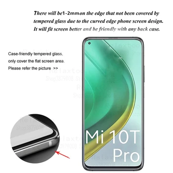 Stiklo apie Xiaomi Mi 10T Grūdintas Stiklas Xiao Mi 10T 10 T Pro Lite šviesos Screen Protector HD Pilnas draudimas Telefonas Stiklo Mi 10T 5G