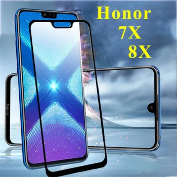 Stiklo garbę 8x 7x max grūdintas stiklas ant huawei 8xmax 8 7 x 8x 7x s screen protector apsauginė telefono dangtelį honor8x atveju