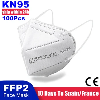 Suaugusiųjų KN95 Kaukės CE Sertifikuota FFP2 Veido Kauke 5 Sluoksnių Filtras Apsaugos, Sveikatos Priežiūros 95% Mascarillas Burnos, Veido Kaukės