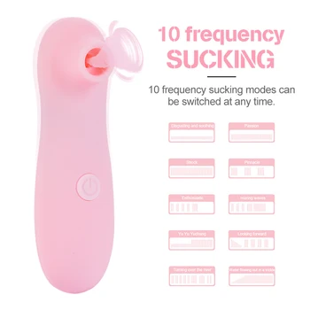 Suaugusiųjų Sekso Žaislai Moterų Masturbator Čiulpti Sekso Klitorio Vibratorius Spenelių Clit Massager Pūlingas Lyžis Žaislas