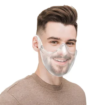 Suaugusiųjų Skaidri Veido Kaukė Sujungti Plastiko Daugkartinio naudojimo Išvalyti Veido Kaukė Shield Anti-pm2.5 Apsaugine Kauke Patvarus Nagų Dangtis