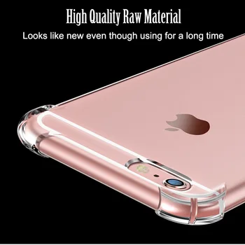 Super atsparus smūgiams Aišku, Soft Case for iPhone 6 s 6S 7 8 Plius 