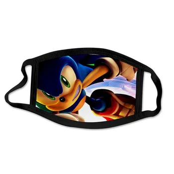 Super Sonic the Hedgehog Kaukė Vėjo, bei apsauga nuo dulkių 3D Spausdinimo Skalbti Animacinių filmų Kaukės Vaikams ir Suaugusiems, Cosplay Kostiumas