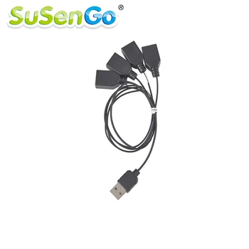 SuSenGo Aukštos Kokybės Šviesos Priedai Juoda Vieno iki Septynių USB Prievadas USB-Hub Led Šviesos Rinkinys