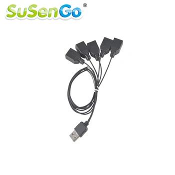 SuSenGo Aukštos Kokybės Šviesos Priedai Juoda Vieno iki Septynių USB Prievadas USB-Hub Led Šviesos Rinkinys