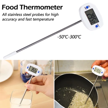 TA288 maisto maisto nerūdijančio plieno zondas termometras Elektroninis skaitmeninis skystųjų kepsnių termometras temperatūros bandymas Pasukti įrankis