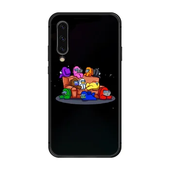 Tarp Mūsų Telefono Case Cover For Samsung Galaxy A10 A20 A30 E A40 A50 A51 A70 A71 J 5 6 7 8 S juodos spalvos Dėklu tapybos elementų dangtelį