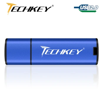 Techkey usb flash drive 32gb pen drive 64gb 16gb 8gb 4gb spalvinga flash disko cle usb Saugojimo įrenginys High-Speed atminties kortelė