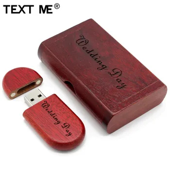 TEKSTAS MAN medinių +box LOGOTIPAS spausdinti usb flash drive usb 2.0 4GB 8GB 16GB 32GB 64GB fotografijos dovana