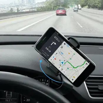 Telefonas Atramą 360 Laipsnių GPS Navigacijos prietaisų Skydelio Telefono Laikiklis, Automobilis Universalus Mobiliojo Telefono Įrašą Mount Stovas Laikiklis